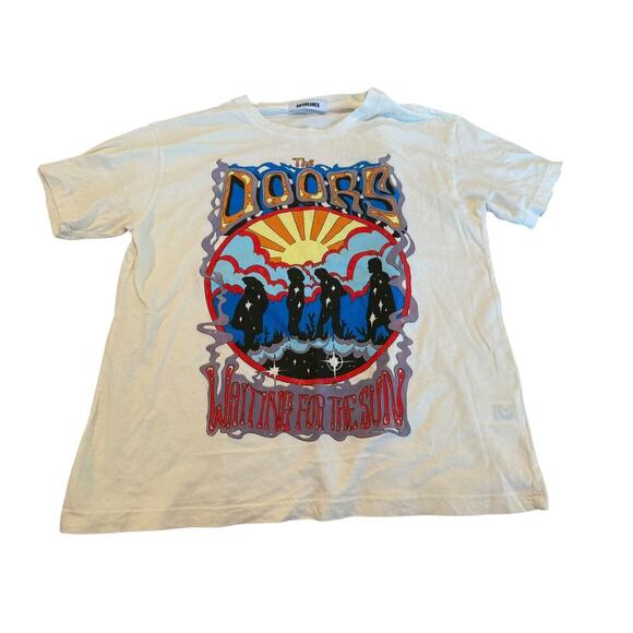 Daydreamer Women's The Doors Waiting For The Sun Graphic Band T-Shirt Size S - Picture 3 of 6